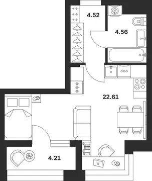 Студия Тульская область, Тула городской округ, с. Осиновая Гора ул. ...