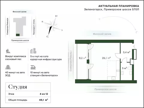 Студия Санкт-Петербург, Санкт-Петербург, Зеленогорск Приморское ш., ...