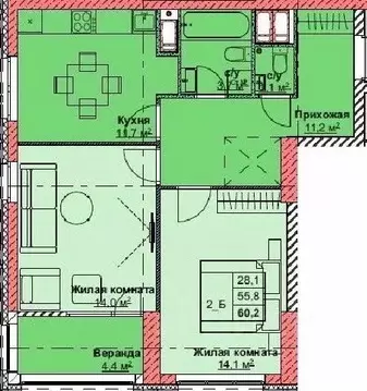 2-к кв. Приморский край, Владивосток Каштановый двор жилой комплекс, ...