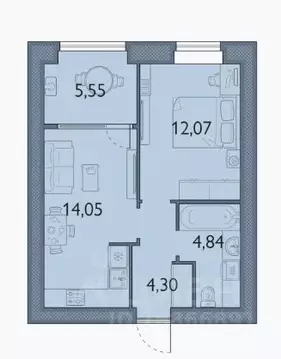 1-к кв. Брянская область, Брянский район, пос. Мичуринский, ...
