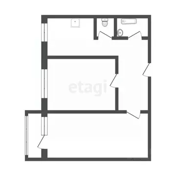 2-к кв. Кемеровская область, Юрга ул. Мира, 17 (47.6 м)