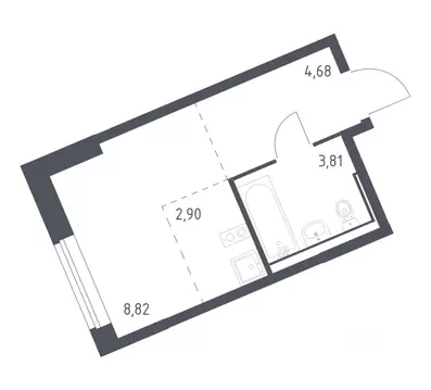 Студия Москва Молжаниново жилой комплекс, к4 (20.21 м)