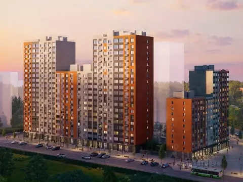 2-к кв. Самарская область, Самара АмГрад жилой комплекс (64.26 м)