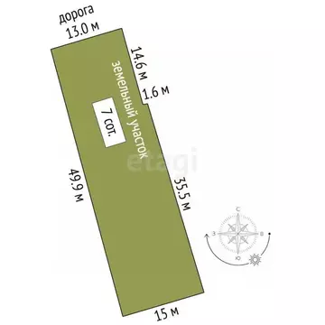 Участок в Владимирская область, Муром с. Чаадаево, ул. Советская, 36 ...
