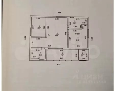 Дом в Башкортостан, Уфимский район, Булгаковский сельсовет, Урал ...