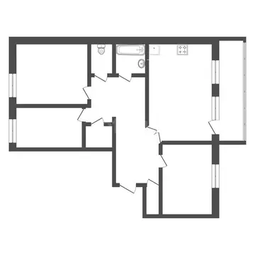 3-комнатная квартира: Тюмень, Суходольская улица, 14 (93.8 м)