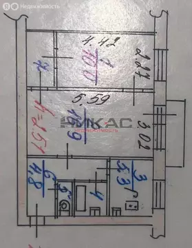 2-комнатная квартира: Ярославль, Угличская улица, 26 (42.7 м)