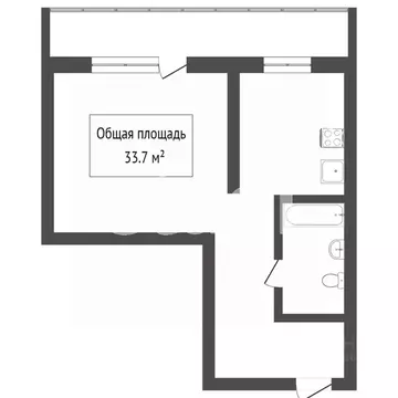 1-к кв. Томская область, Томск Учебная ул., 7 (36.0 м)
