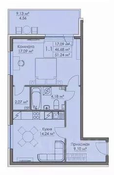 1-к кв. Ленинградская область, Выборг наб. Адмирала Чичагова, 10 ...