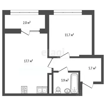 1-к кв. Ростовская область, Ростов-на-Дону ул. Владимира Жоги, 8с1 ...