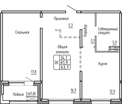 2-к кв. Новосибирская область, Новосибирск Самоцветы жилой комплекс ...