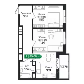 2-к кв. Ленинградская область, Сертолово Всеволожский район, Сертолово ...