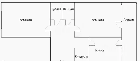 2-к кв. Томская область, Томск ул. Войкова, 47/1 (39.0 м)