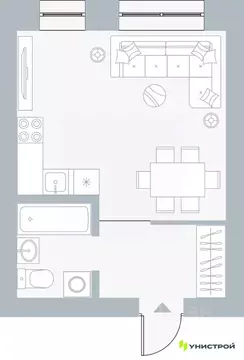 1-к кв. Пермский край, Пермь Рионская ул., 4А (28.86 м)