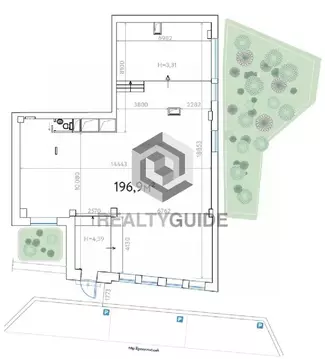Помещение свободного назначения в Москва Еропкинский пер., 16/23 (196 ...