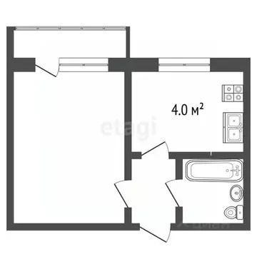 1-к кв. Ставропольский край, Пятигорск ул. Кочубея (22.0 м)