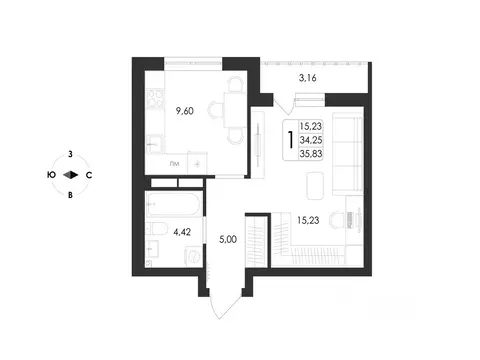 1-к кв. Воронежская область, Воронеж Первое Мая мкр, Май жилой ...