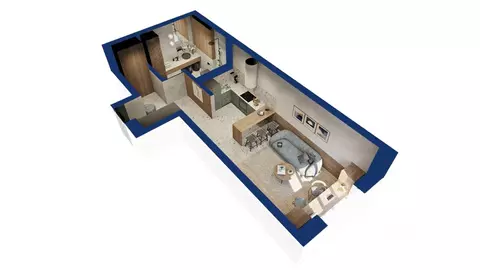 Студия Башкортостан, Уфа Глумилино жилрайон,  (38.07 м)