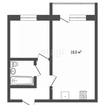 1-к кв. Ростовская область, Батайск ул. Ушинского, 29Ак1 (40.0 м)