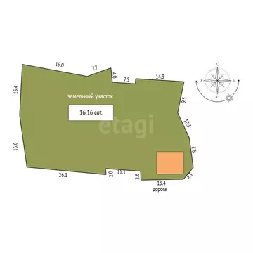 Дом в село Борисовка, Береговой переулок (65.8 м)