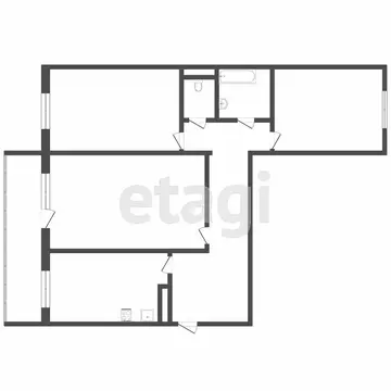 3-комнатная квартира: Томск, улица Лебедева, 40 (68 м)
