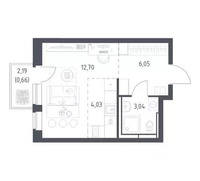 Студия Московская область, Ленинский городской округ, д. Калиновка ул. ...