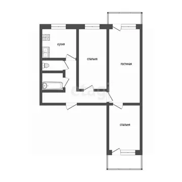 3-к кв. Пермский край, Пермь ул. Моторостроителей, 5 (60.2 м)