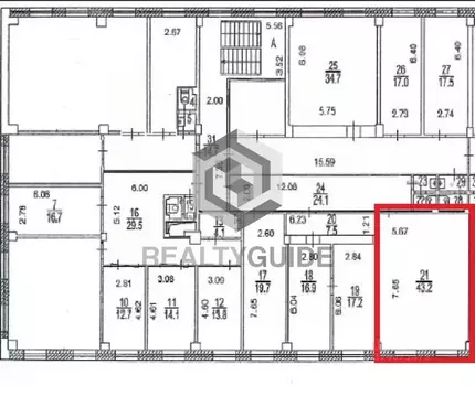 Офис в Москва ул. Подольских Курсантов, 3С2 (43 м)
