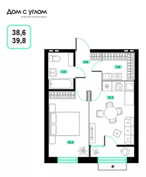 1-к кв. Приморский край, Владивосток ул. Нейбута, 137с1 (39.8 м)