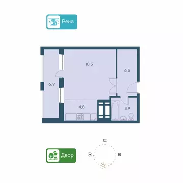 1-к кв. Новосибирская область, Новосибирск Междуреченская ул., 5/2 ...