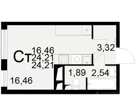 1-к кв. Рязанская область, Рязань Братиславский мкр, Вместе жилой ...
