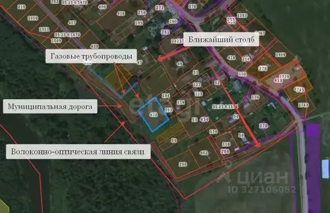 Участок в Вологодская область, Шекснинский муниципальный округ, д. ...