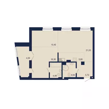 3-к кв. Башкортостан, Уфа Новомостовая ул., 4А (73.15 м)