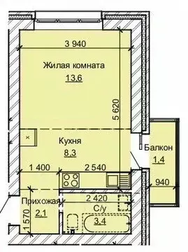 1-к кв. Алтайский край, Барнаул ул. Анатолия (28.8 м)