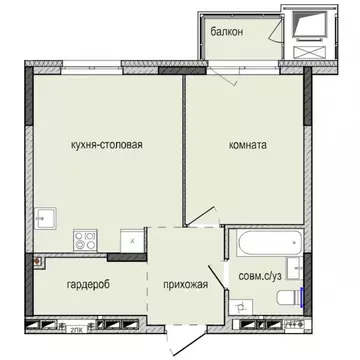 1-к кв. Удмуртия, Ижевск Культбаза жилрайон, 8-й мкр, Ежевика жилой ...