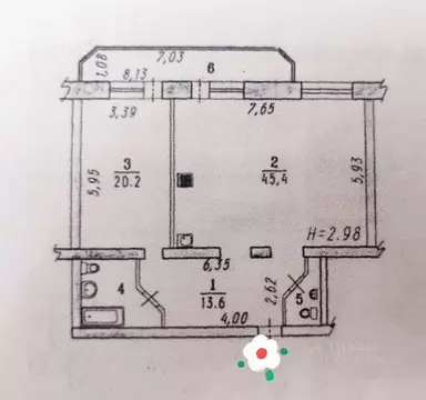 2-к кв. Омская область, Омск ул. 5-й Армии, 4 (89.0 м)