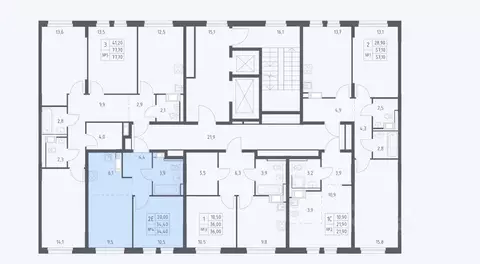 1-к кв. Московская область, Мытищи пер. 1-й Стрелковый, 5 (33.6 м)