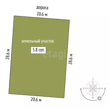 Участок в Тюмень, территория СОСН Берёзка-3, 23-я улица (5.85 м)