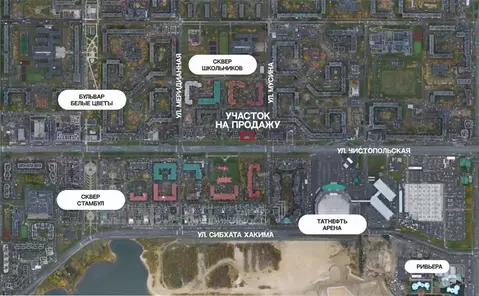 Участок в Татарстан, Казань ул. Мусина, 7 (13.93 сот.)