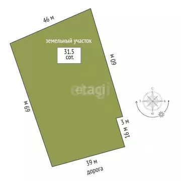 Участок в Астраханская область, Астрахань Главно-продольная ул. (31.5 ...