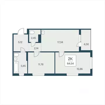 2-к кв. Новосибирская область, Новосибирский район, Мочищенский ...