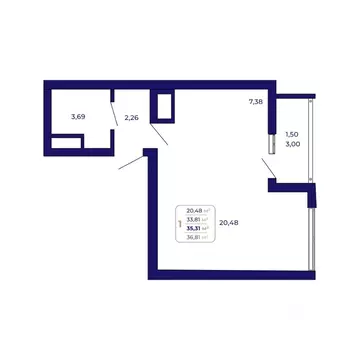 1-к кв. Башкортостан, Уфа Затон-Восточный жилрайон, Паруса жилой ...