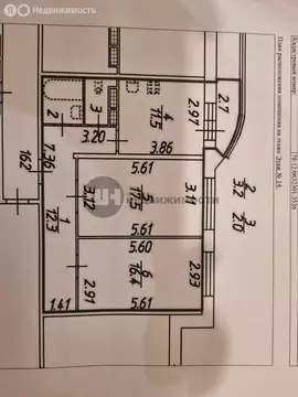 2-комнатная квартира: Санкт-Петербург, улица Ворошилова, 29к1 (62.9 м)
