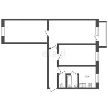 3-к кв. Челябинская область, Миасс ул. Попова, 11 (60.1 м)