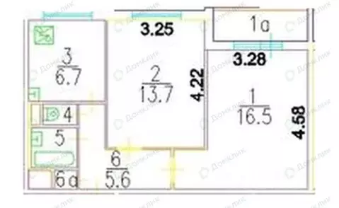 2-к кв. Москва Сухонская ул., 1А (46.3 м)