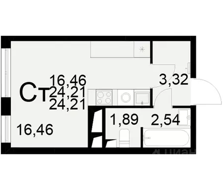 1-к кв. Рязанская область, Рязань Братиславский мкр, Вместе жилой ...