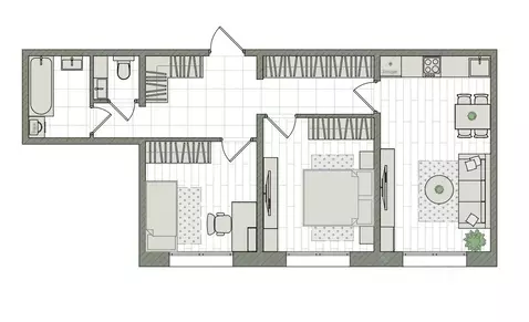 3-к кв. Кировская область, Киров бул. Прибрежный, 6 (58.7 м)