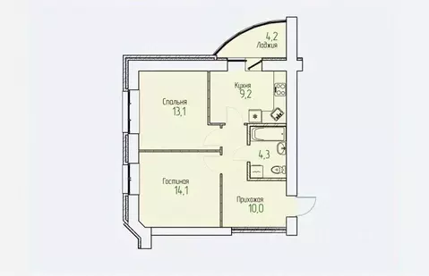 2-к кв. Кировская область, Киров Мурашинский проезд, 7 (52.8 м)