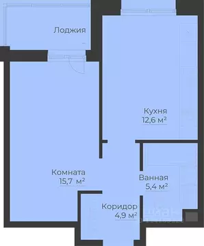 1-к кв. Ярославская область, Рыбинск Западный п/р, Малиновский Квартал ...