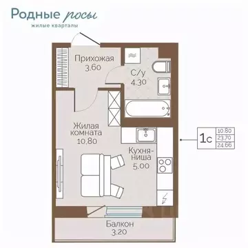 1-к кв. Пермский край, Пермский муниципальный округ, с. Фролы ул. ...